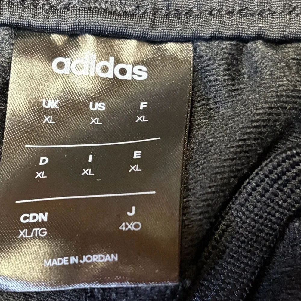 Adidas Essentials 3-Stripes Tapered Track Pants Black/Black Stripe Mens XL Gym